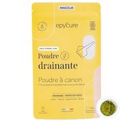 EPYCURE - Poudre Drainante - Détox, Contrôle du Poids, Coupe-Faim Naturel - 100% Naturel - Guarana, Maté Vert, Spiruline - 1 Mois - Sans Lactose, Sans Gluten - Pomme Kiwi