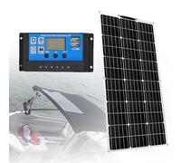 EpyGnom 300W 12V Panneau Solaire Souple Panneau Photovoltaique Kit De Panneaux Solaires Monocristallins Plug and Play 40A Contrôleur Solaire pour Maisons RV Bateau Voiture Caravane 1 * 300W