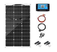 EpyGnom 300W Panneaux Solaires Souple Kit Panneau Solaire Plug and Play Portable Solaires Monocrystalline Haute Efficacité ÉTanche ContrôLeur 40A pour Maison Caravane Bateau 1 * 300W