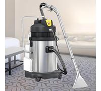 EpyGnom Aspirateur Professionnel Eau et Poussière Puissant Extracteur, Aspiration De 230 Mbar, Shampoingeuse Canape Matelas et Tapis pour Nettoyage en Profondeur des Hôtels et Bureaux 20L