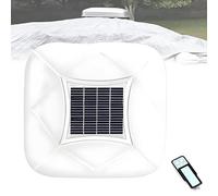 EpyGnom Housse de Voiture Automatique Rétractable avec Système Antivol, Imperméable, Abri Portable Contre Le Soleil et Intempéries, Couverture Complète, Chargement Solaire et Télécommande White-3L+