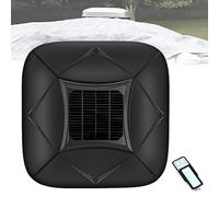 EpyGnom Housse de Voiture Solaire Automatique Rétractable avec Télécommande, Recharge Solaire, Auvent Pare-Soleil Universel, Protection Toutes Saisons pour Berline, SUV et Monospace Black-YL