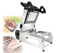 EpyGnom Machine de Scellage de Barquettes Alimentaires sous Film Plastique, Scelleuse Thermique Manuelle sous Vide, Contrôle de la Température, 7 a 8 Cycles/Min, pour Emballage a Emporter 180 * 130