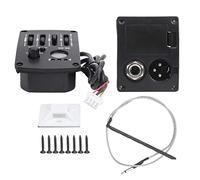 EQ Equalizer Pickup, Préampli 4 Bandes pour Guitare Acoustique SE-4N avec Accordeur intégré, Prises de Sortie XLR 6,35 Mm, Accessoires D'instruments pour Guitares Folk