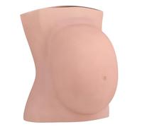 EQAIWUJIE Faux ventre de grossesse artificiel en silicone pour accessoires de cinéma et de télévision, cosplay, photographie (9 mois/1,9 kg, brun roux)