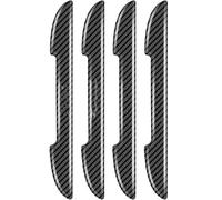 EQATXA Protecteur Poignée Porte Voiture pour Ford Mustang Mach-E 2021-2026, Autocollant Anti Rayures Fibre Carbone Bande Protection Extérieure Accessoire Auto