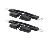 EQEQE Sangle de poignée de Bagage, Sangle de Traction, 2 pièces Support latéral de poignée de Traction en Plastique for Valise de Coffre de Bagage Noir RB-015C 237x24x20mm