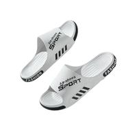 EQFOPJQM Claquette Hommes Les Sandales Masculines Peuvent Porter La Taille 49 Non Glissantes À Maison Intérieure-blanc-40-41