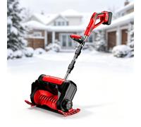 eQianyuan Déneigeuse Électrique, Moteur Brushless 1200W 20V 2battery | Batterie 3000mAh, Largeur 30cm, Manche Télescopique en Aluminium et Design Pliable pour le Déneigement Extérieur