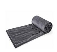 eQianyuan Plaid Chauffant Électrique USB Grey1.4m/55.1in | Couverture Chauffante en Flanelle 10W avec Chauffage à Température Constante, Réglages de Chaleur Ajustables