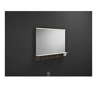 Eqio miroir lumineux SEZQ090F2012 90 x 76,9 x 15 cm, décor châtaigne truffe, plafonnier LED horizontal Burgbad