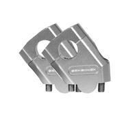 EQJSHL Accessoires De Moto Rehausseur De Guidon Adaptateur D'extension De Pince De Guidon De Traînée pour Suzuki GSX S1000 GX GSX-S 1000GX 2024 Pinces rehausseur Guidon(Argent,22MM)