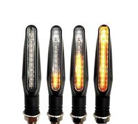 EQJSHL Clignotants Avant Et Arrière Étanches pour Moto pour Suzuki DL650/V-STROM DR 650 S/SE SV650/S B-King Feu Signal(Jaune,4 pièces)