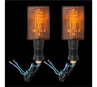 EQJSHL Clignotants De Frein Arrière pour Moto pour Y&amaha DS7 250 DT1 250 DT1MX DT2MX DT50 DT3 250 DT 80 100 250 Feu Signal(2 pièces)