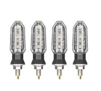 EQJSHL Indicateurs course Clignotants Moto Pour CRF250L MSX125 Lampe Feu De Position Latéral Éclairage(CLAIR,4 pièces)