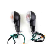 EQJSHL Indicateurs Moto Clignotants De Moto pour K&awasaki KLX300 KLX300SM D-Tracker 150 125 250 W800 Cafe EX250 Clignotants Indicateurs(Clair)