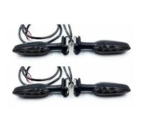 EQJSHL Indicateurs Moto Clignotants De Moto pour K&awasaki Z 125 Pro 250 SL 300 400 650 750 750R 800 900 900RS 1000 1000R Clignotants Indicateurs(Fumée,4 pièces)