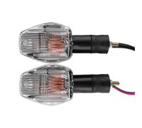 EQJSHL Indicateurs Moto Clignotants Moto pour H&Onda RVT1000R RC51 2000-2006 XL700V Transalp 700 2008-2011 Clignotants Indicateurs(Clair)