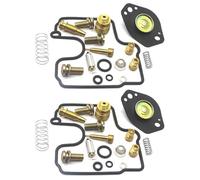 EQJSHL Kit De Réparation Et De Remise À Neuf De Carburateur pour Suzuki SV650 1999-2002 SV 650, Pièces De Rechange pour Soupape De Coupure d'air réparation de carburateur Kit pour Moteur(2 Ensembles)
