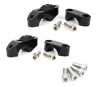 EQJSHL Rehausseur De Guidon Déplacé vers L'arrière pour Suzuki GSX-S1000 GX GSX-8S RMZ450 RMZ250 V-Strom 800 SE/1050 XT/1000 28 Mm 1 1/8" Pinces rehausseur Guidon(Noir)