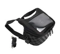 EQJSHL Sacoche De Guidon Moto pour Y&amaha Tricity 300 155 125, Sac De Rangement pour Outils, Téléphone Tactile, Navigation Sacoches cavalières