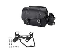 EQJSHL Sacoche Latérale De Moto pour H&Onda Rebel CMX500 250 300 350 500 1100, Sacoche De Voyage en PU, Sacs À Outils Étanches Sacoches cavalières(Bundle Left Black 3)