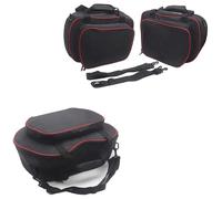 EQJSHL Sacs Intérieurs pour Moto pour Ducati Multistrada V4 S 2021, Sacoches Latérales en Plastique, Sacs De Rangement, Sacs À Outils Sacoches cavalières(Noir 3)