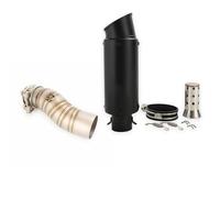 EQJSHL Tuyau D'échappement 51 Mm pour Moto pour CFMOTO 450SR, 450NK Et 450SS (2022-2025). Silencieux Intermédiaire. Pièces Détachées.(Couleur 1,X-2)