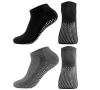 EQLEF Chaussette antidérapante homme, eu Size 41-43 chaussettes antidérapantes chaussettes d'adhérence à la cheville hommes Pilates chaussettes de sport Home Hospital