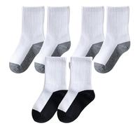 EQLEF Chaussettes sport enfant, 3 paires chaussettes garçon confort chausson chaussette enfant haute élasticité chaussettes fille convient aux randonnées à vélo de 6 à 8 ans UE: 28-31