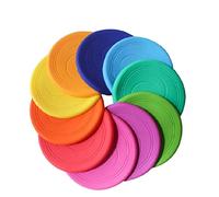 EQLEF Disques Volants Disque Volant Non Glissant Soft Silicone Toy Parents Kid Time Outdoor Sport 2 Pcs (Aléatoire)