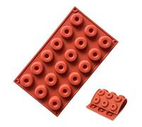 EQLEF Mini Doughnut Mold Round Buscuit Et Gâteau Moule pour la Cuisson DIY (18 Grilles)