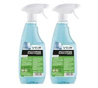EQM - ECO-204 - Nettoyant Vitres Professionnel - Multi-Surfaces - 750 ml - Séchage Rapide, Sans Traces, Finition Brillante - Idéal pour Toutes les Surfaces de la Maison - Parfum Frais (Lot de 2)