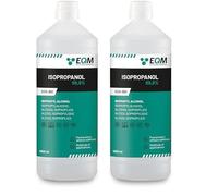 EQM SOLUCIONES QUÍMICAS | ECO-301 | Alcool Isopropylique Pur à 99,9% | 1L | Nettoyage de composants électroniques, objectifs et écrans | Nettoyage des résines d'impression 3D (Lot de 2)