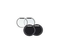 EQPB1 Lot de 2 Patches de Protection de Peau de Grosse Caisse. Noir