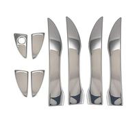 EQPWZG Style de moulure de Garniture de Couvercle de poignée de Porte chromée, for Corolla, for E170 2014 2015-2017 Protecteur de Superposition de Lunette en Acier Inoxydable poignée de Porte