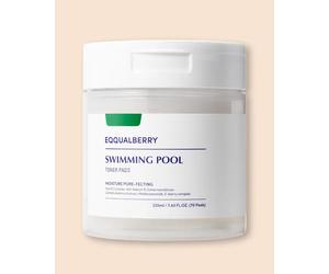 Eqqualberry Pads tonifiants hydratants en profondeur Swimming Pool Toner Pads - 220 ml / 70 pcs