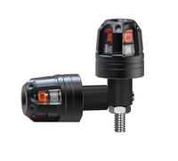 EQU7DH Clignotants Feux Clignotant LED D'extrémité De Guidon Moto | Clignotant LED D'extrémité De Guidon De Moto, 2 Pièces, Barre De Poignée, Éclairage D'angle Latéral, 12V