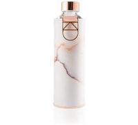 Equa - Bouteille d'eau en verre - 750 ml - Mismatch avec manchon - Lava Beige G