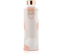 Equa Mismatch bouteille d'eau en verre + emballage en cuir synthétique coloration Heavens 550 ml