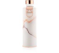 Equa Mismatch bouteille d'eau en verre + emballage en cuir synthétique coloration Lava 1 pcs