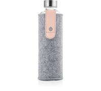 Equa Mismatch bouteille d'eau en verre + emballage en feutre coloration Pink Breeze 750 ml