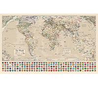 Equal Earth Carte du monde Bleu clair