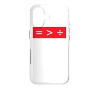 Equal is Greater Than Divided Funny Math Pun Équation Simple Coque pour iPhone 17