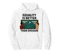 Equality is Greater Than Division Anti Racism Maths Humour USA Sweat à Capuche