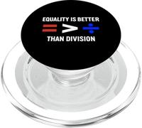Equality is Greater Than Division Antiracism Math Humour Fair PopSockets PopGrip pour MagSafe