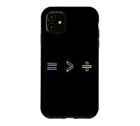 Equality is Greater Than Division Math Symbol Social Justice Coque pour iPhone 11