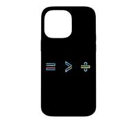 Equality is Greater Than Division Math Symbol Social Justice Coque pour iPhone 14 Pro Max