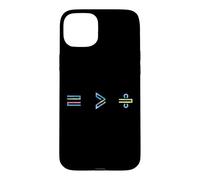 Equality is Greater Than Division Math Symbol Social Justice Coque pour iPhone 15 Plus