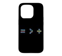 Equality is Greater Than Division Math Symbol Social Justice Coque pour iPhone 15 Pro